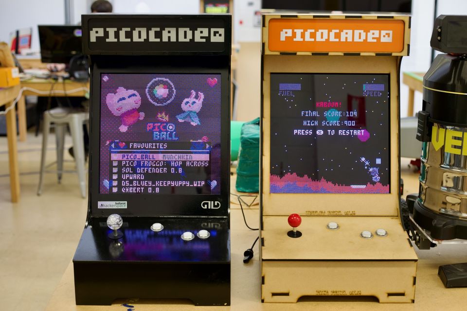 Picocade arcade cabinet prototypes